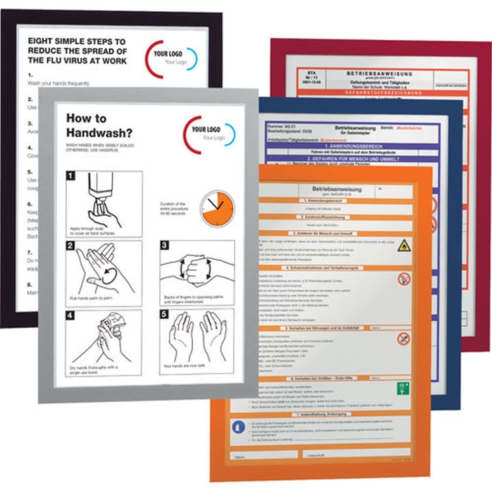 Durable Duraframe A4 2db kék öntapadó információs keret