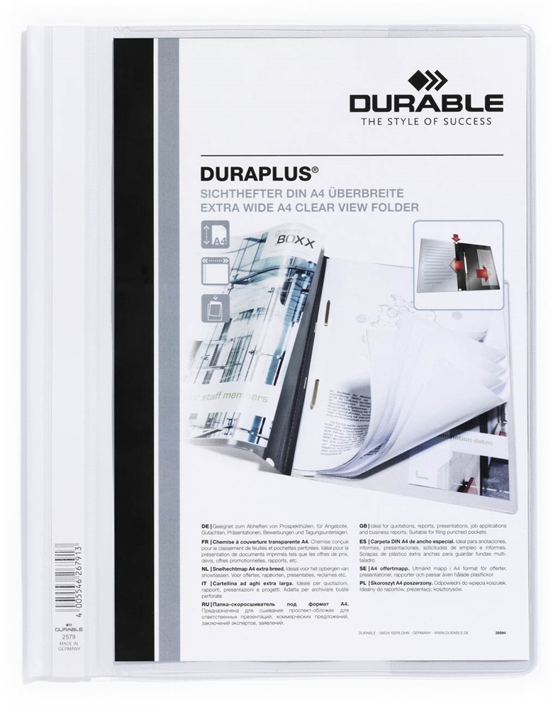 Durable Duraplus fehér gyorsfűző