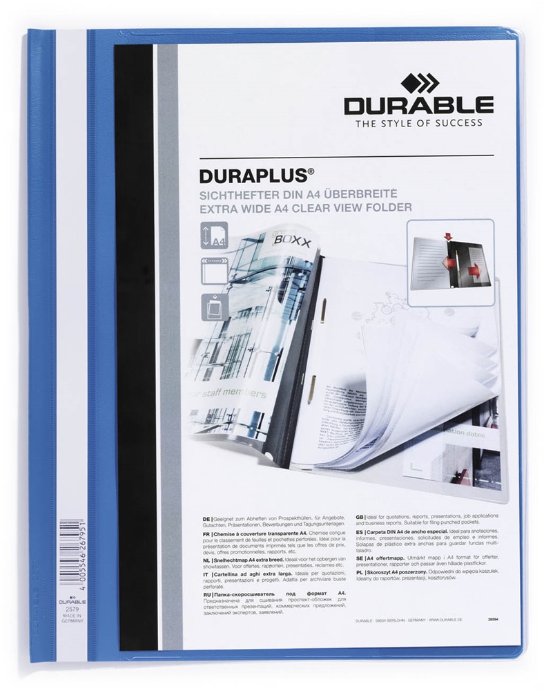 Durable Duraplus világoskék gyorsfűző