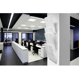 Durable Flexiplus A4 6 rekeszes átlásztó prospektustartó (Újracsomagolt)