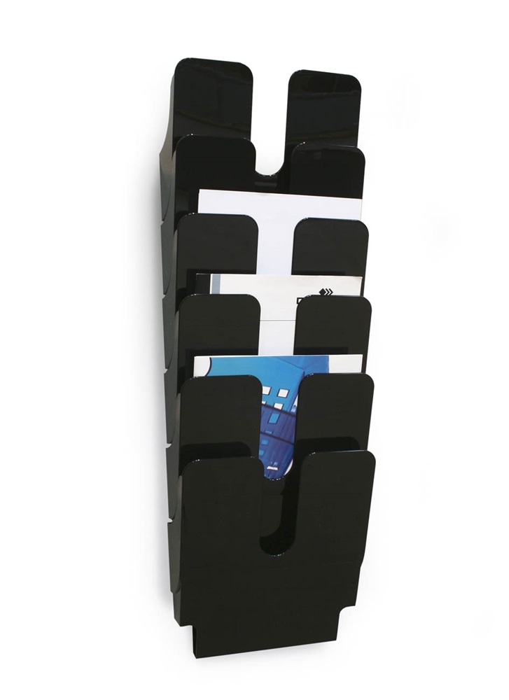 Durable Flexiplus A4 6 rekeszes fekete prospektustartó