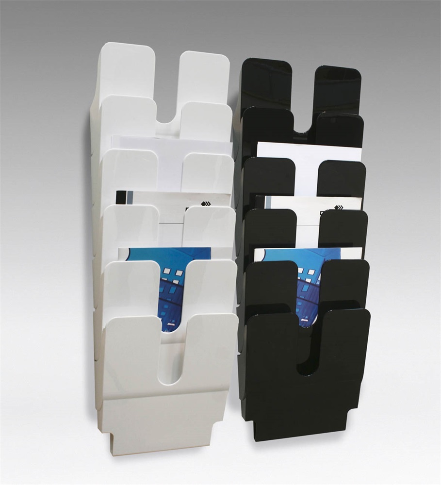 Durable Flexiplus A4 6 rekeszes fekete prospektustartó