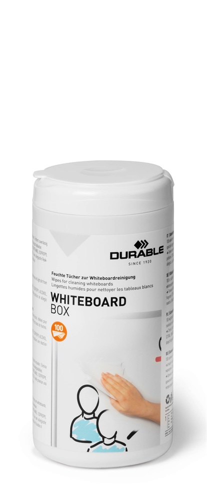Durable Whiteboard 100 db-os táblatisztító kendő