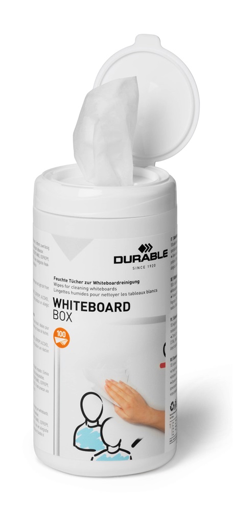Durable Whiteboard 100 db-os táblatisztító kendő