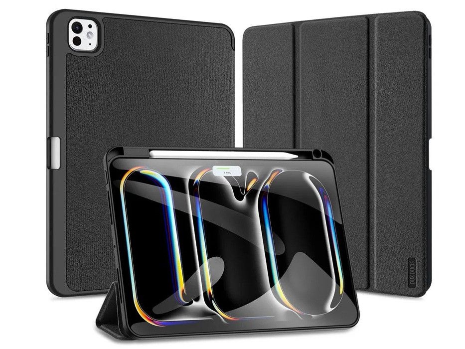 Dux Ducis DD006092 Apple iPad Pro 11 (2024) Domo Series fekete tablet tok (Smart Case Pen)