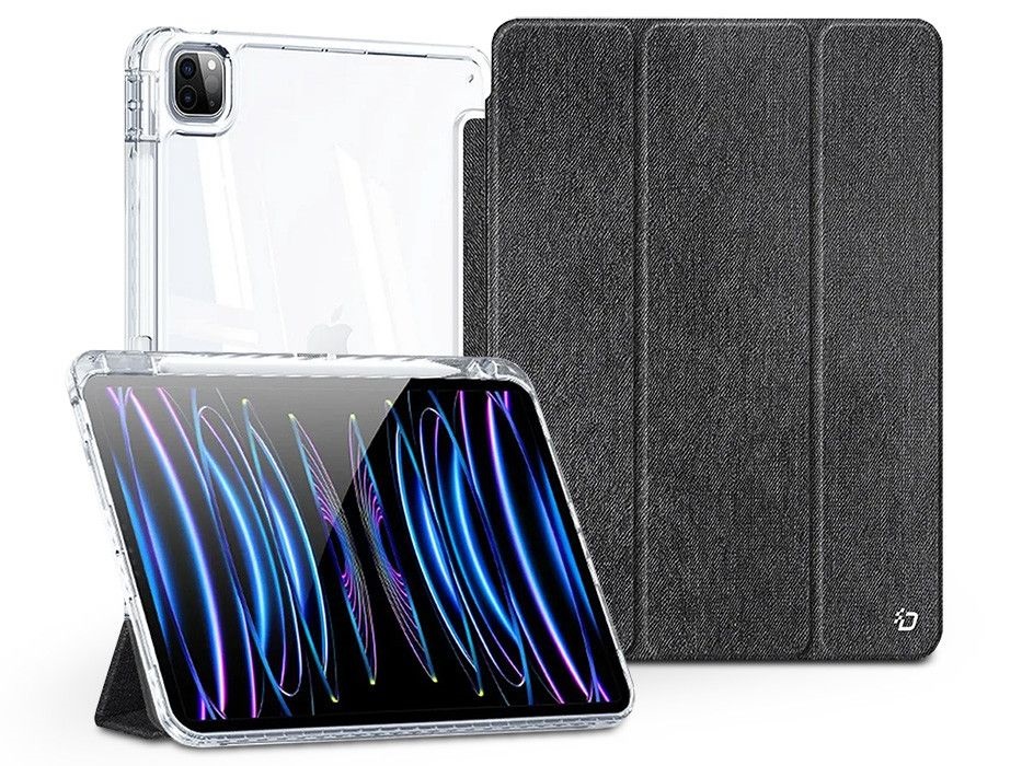Dux Ducis DD006382 Apple iPad Pro 11 (2024) Unid Series fekete/átlátszó tablet tok (Smart Case Pen)