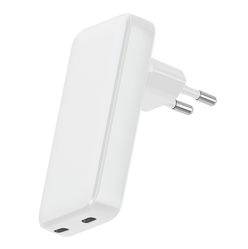 Dviced DV221001 45W 2xType-C GaN fehér hálózati töltő