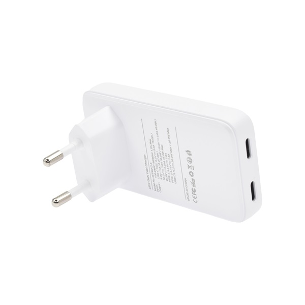 Dviced DV221001 45W 2xType-C GaN fehér hálózati töltő