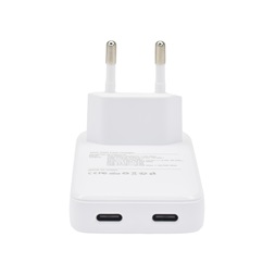 Dviced DV221001 45W 2xType-C GaN fehér hálózati töltő