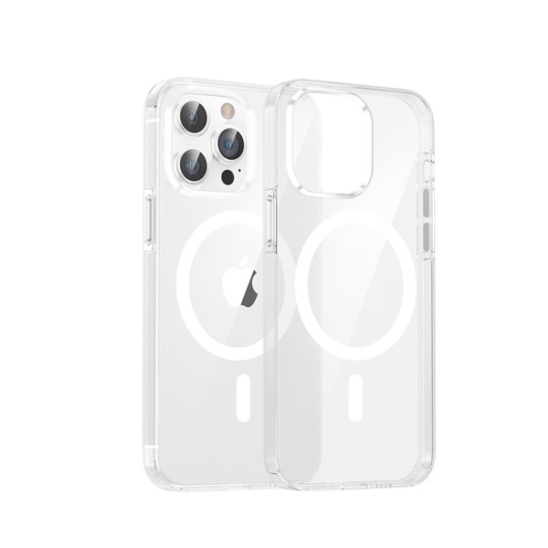 Dviced DV511006 MagSafe iPhone 15 Pro Max átlátszó/fehér hátlap