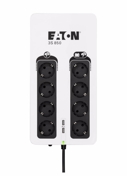 EATON 3S 850 DIN 510W fekete-fehér szünetmentes tápegység