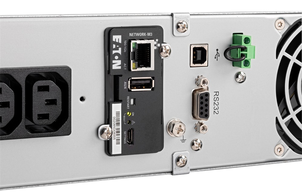 EATON 9E 2000IR 2000VA 1800W fekete 2U rack szünetmentes tápegység
