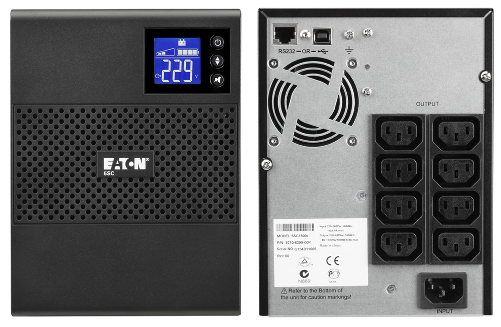 EATON 5SC 500i 350W fekete szünetmentes tápegység