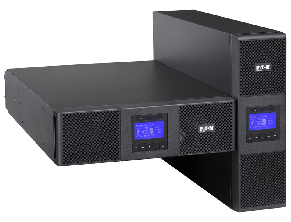 EATON 9SX6KiRT 5400W 3U rack beépítő készlettel fekete szünetmentes tápegység