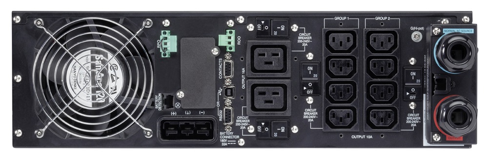 EATON 9SX6KiRT 5400W 3U rack beépítő készlettel fekete szünetmentes tápegység