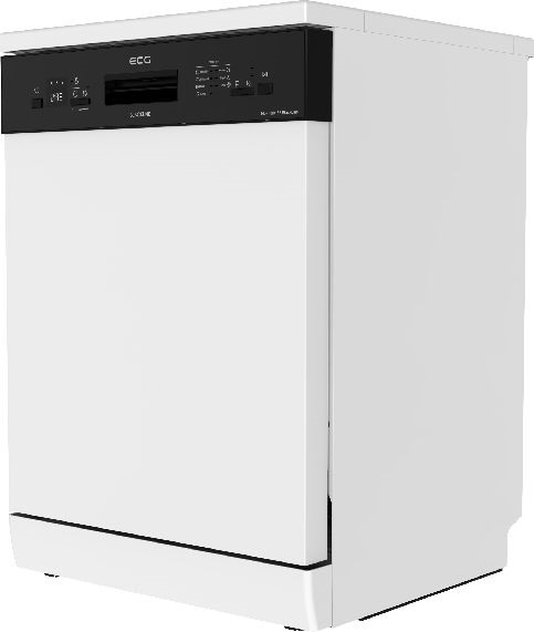 ECG EDF 100163 BlackLine fehér, programok száma: 11, szabadonálló, 14 terítékes mosogatógép 