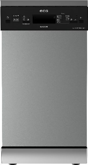 ECG EDF 300643 Blackline inox, programok száma: 7, szabadonálló, 10 terítékes mosogatógép 
