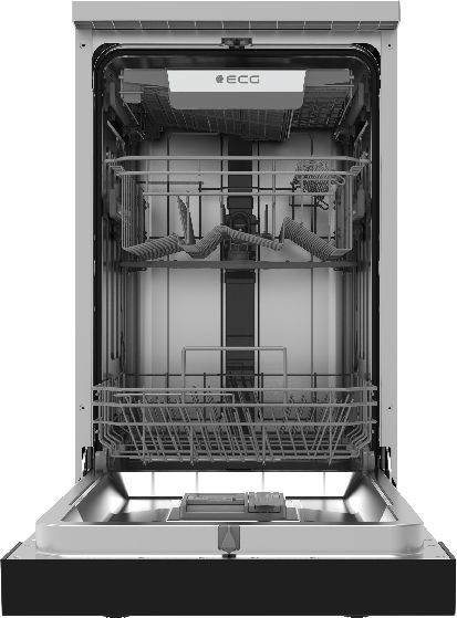ECG EDF 300643 Blackline inox, programok száma: 7, szabadonálló, 10 terítékes mosogatógép 