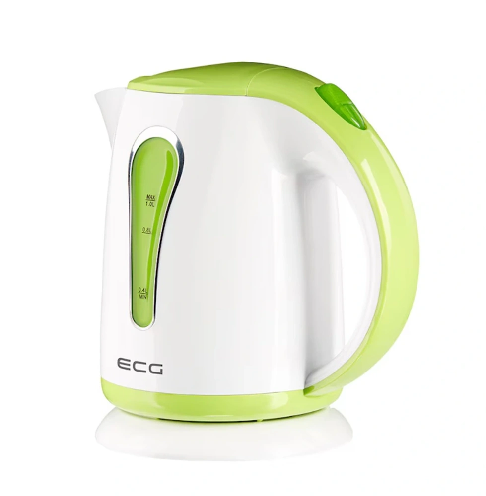 ECG RK 1022 1L-es zöld/fehér vízforraló