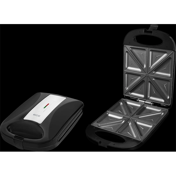 ECG S 4232 Family fekete szendvicssütő