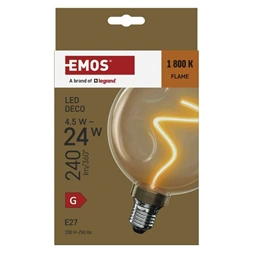 EMOS Z50B11 LED DECO "BURGEON" CG125A 4.5W 24W 240lm E27 izzó
