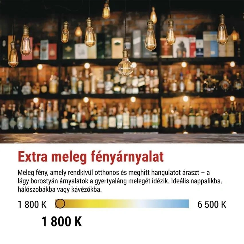 EMOS Z50B11 LED DECO "BURGEON" CG125A 4.5W 24W 240lm E27 izzó