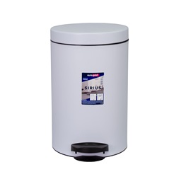 EUROGOLD SIRIUS 14l 40x25cm fehér pedálos szemetes (Használt - B)