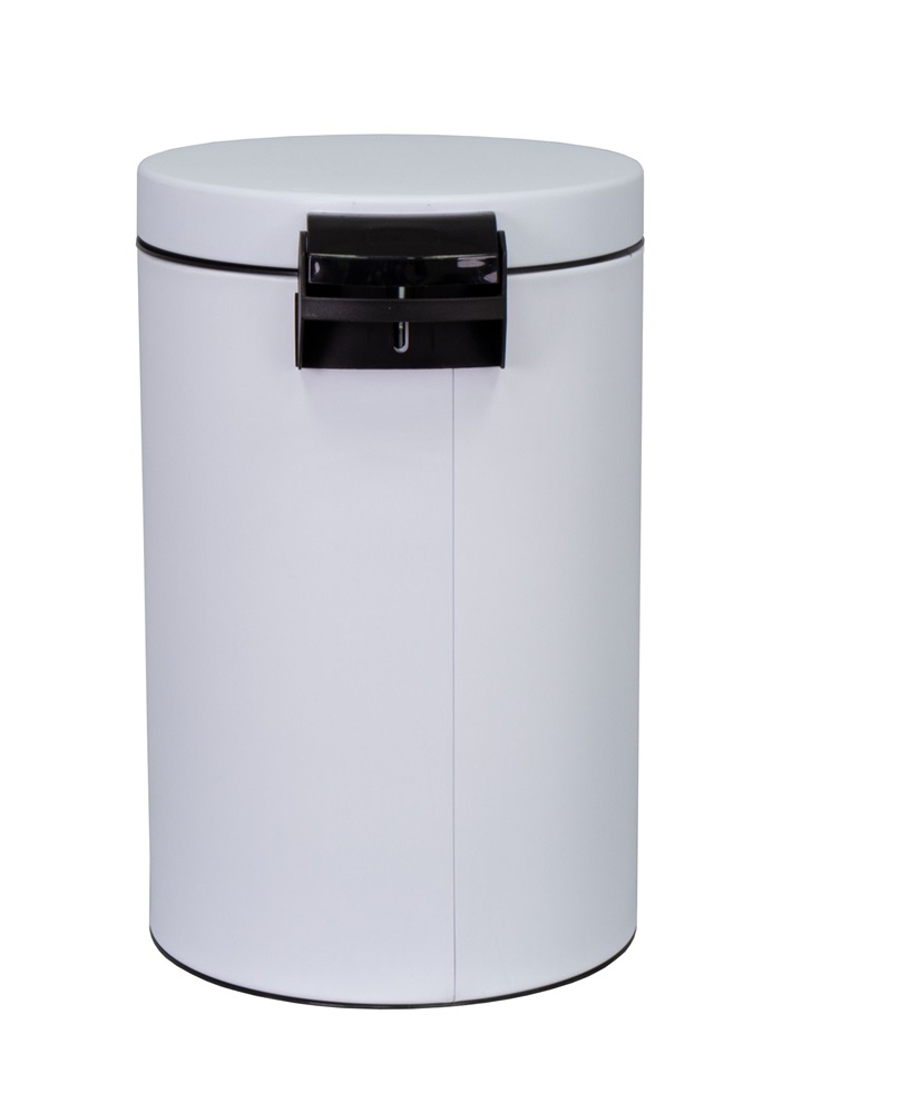 EUROGOLD SIRIUS 14l 40x25cm fehér pedálos szemetes (Használt - B)
