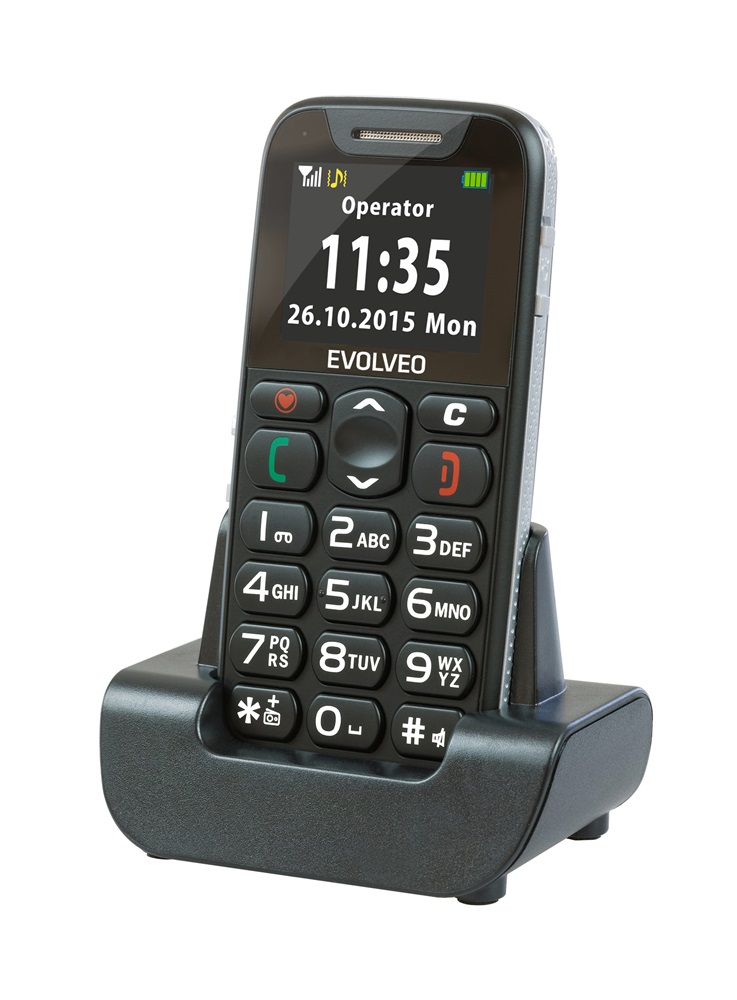 Evolveo Easyphone EP-500 1,8" fekete mobiltelefon