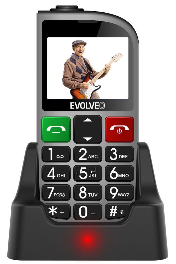 EVOLVEO Easy Phone 800 FMR 2,3" Dual SIM ezüst mobiltelefon