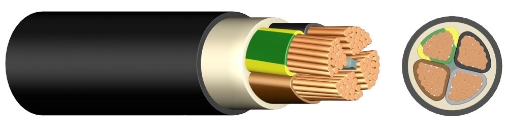 E-YY-J 0,6/1kV 5 x 16 mm2 (RE) kábel