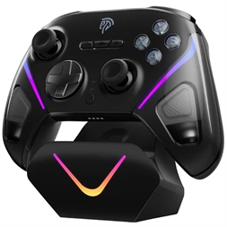 EasySMX D10, RGB, TMR Joystick, 2.4G/Bluetooth, Fekete, vezeték nélküli kontroller