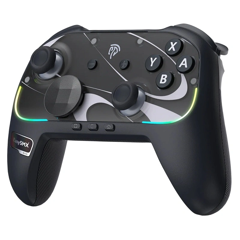 EasySMX S10, TMR Joystick, HD Rumble, Fekete, vezeték nélküli kontroller