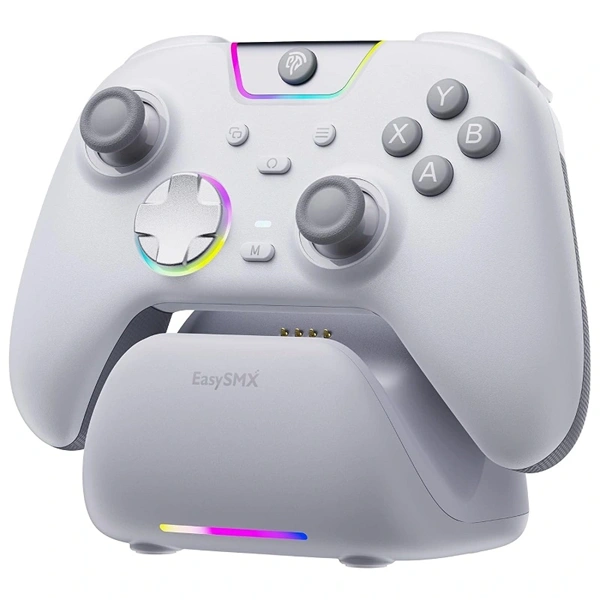 EasySMX X05 Pro, Hall-Effect, Dokkoló, Fehér, vezeték nélküli kontroller
