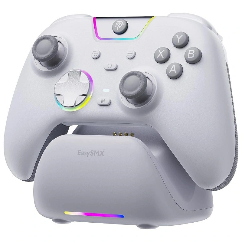 EasySMX X05 Pro, Hall-Effect, Dokkoló, Fehér, vezeték nélküli kontroller