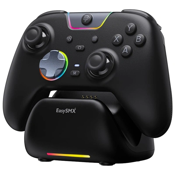 EasySMX X05 Pro, Hall-Effect, Dokkoló, Fekete, vezeték nélküli kontroller