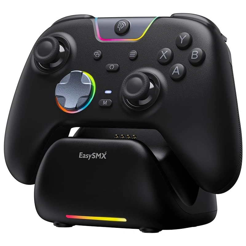 EasySMX X05 Pro, Hall-Effect, Dokkoló, Fekete, vezeték nélküli kontroller