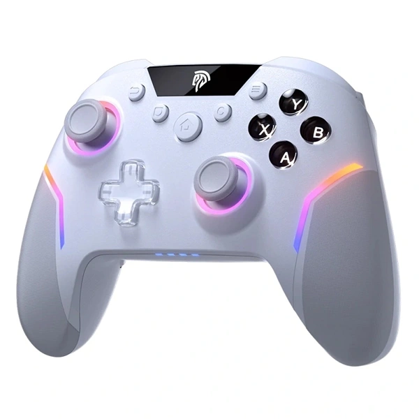 EasySMX X20, RGB, Hall-Effect, 2.4G/Bluetooth, Fehér, vezeték nélküli kontroller
