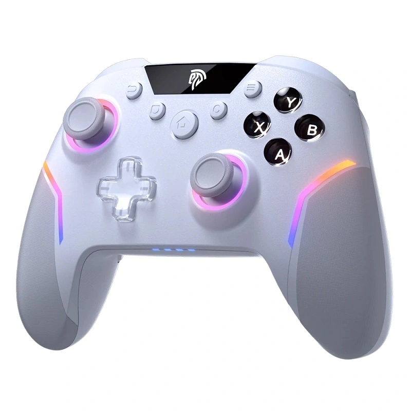 EasySMX X20, RGB, Hall-Effect, 2.4G/Bluetooth, Fehér, vezeték nélküli kontroller