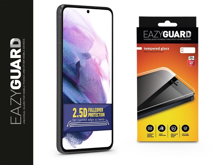 EazyGuard LA-1800 Galaxy S21+ 2.5D üveg kijelzővédő fólia