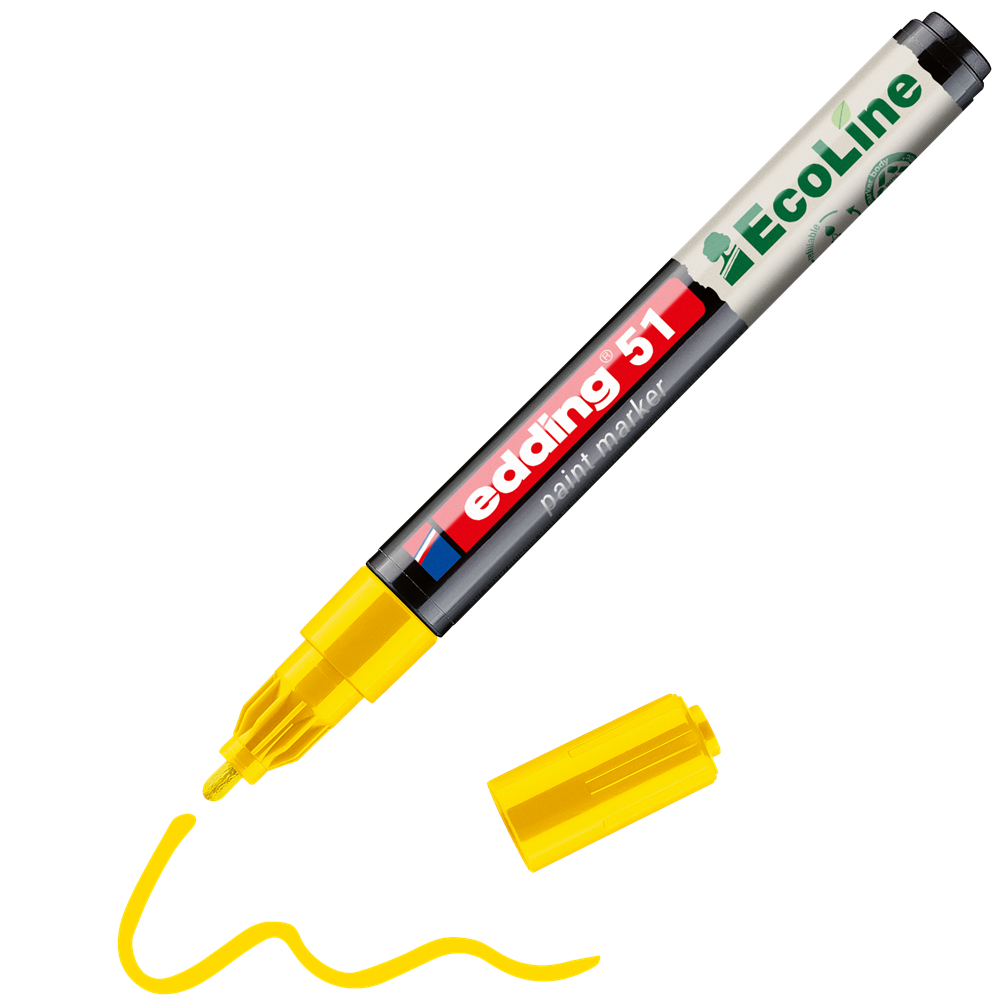 Edding 51 D10 sárga lakkmarker