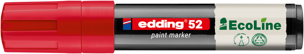 Edding 52 EcoLine D10 4-15 mm piros lakkmarker