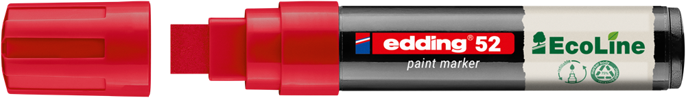 Edding 52 EcoLine D10 4-15 mm piros lakkmarker