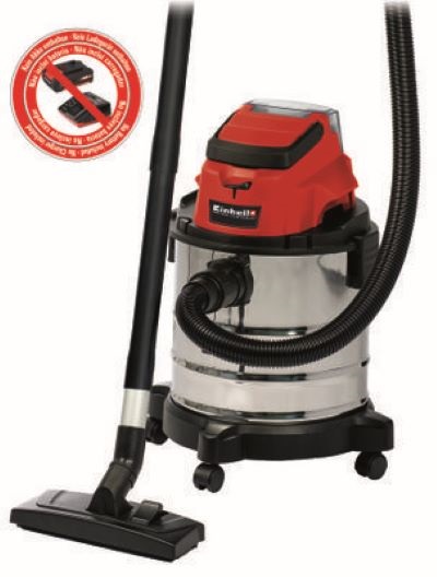 Einhell 2347130 PXC TC-VC 18/20 Li S-Solo akku és töltő nélkül akkumulátoros száraz-nedves porszívó