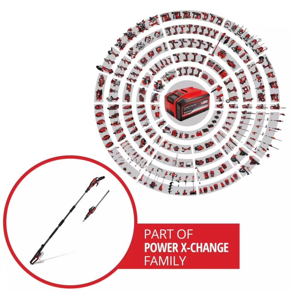 Einhell 3410972 GP-HH 18/50 Li T BL – Solo akku és töltő nélkül akkumulátoros magassági sövényvágó