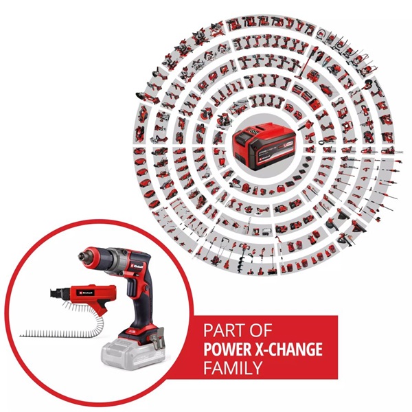 Einhell 4261012 TP-DY 18 Li BL akkumulátoros gipszkarton csavarozó + tárascsavar adapter