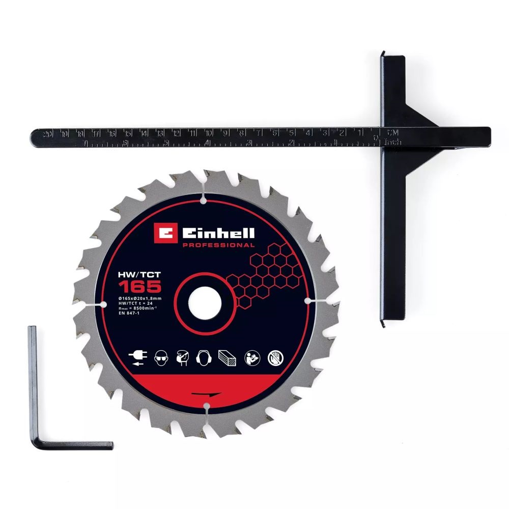 Einhell 4331225 TP-CS 18/165 Li BL – Solo akku és töltő nélkül akkumulátoros kézi körfűrész