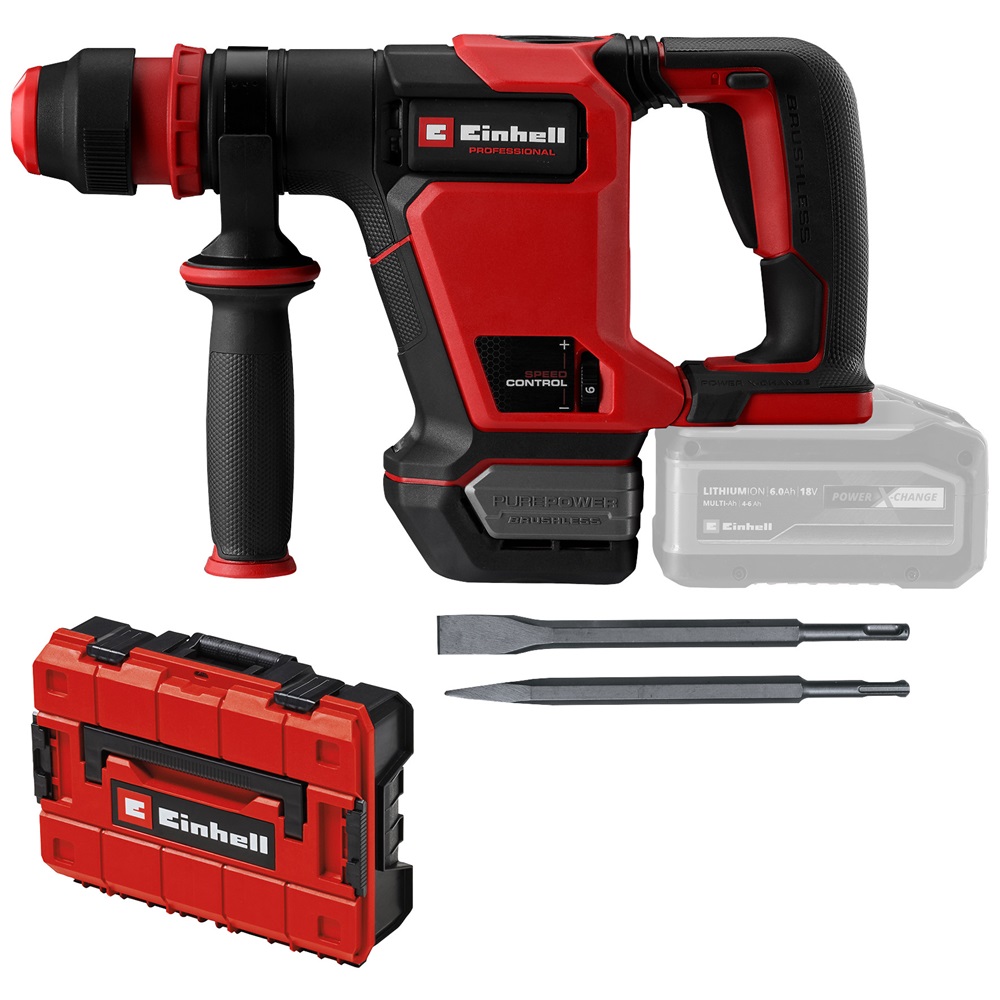 Einhell 4514190 TP-DH 18/4 Li BL – Solo akku és töltő nélkül akkumulátoros bontókalapács