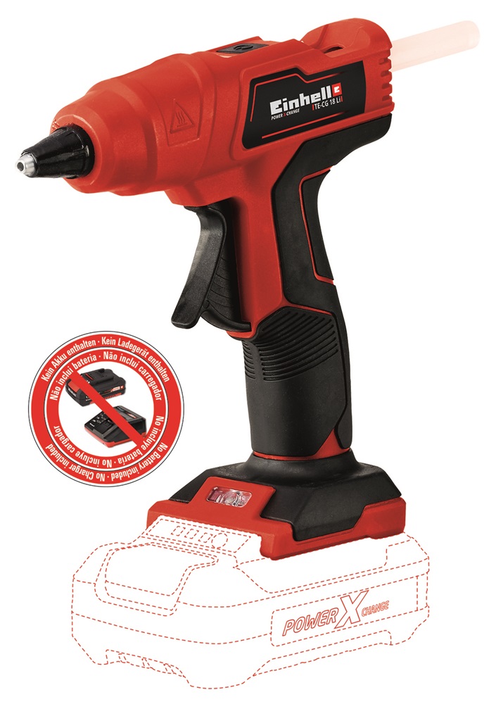 Einhell 4522200 PXC TE-CG 18 Li-Solo akku és töltő nélkül akkumulátoros ragasztópisztoly