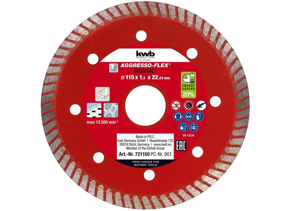 Einhell 49724550 KWB 125x1,2mm vékony gyémánt vágótárcsa